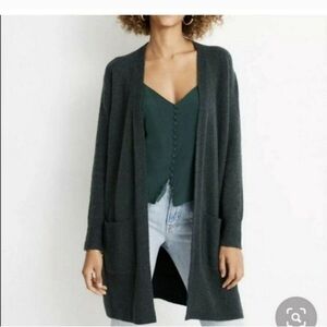 Madewell Kent Cardigan in Forest Green